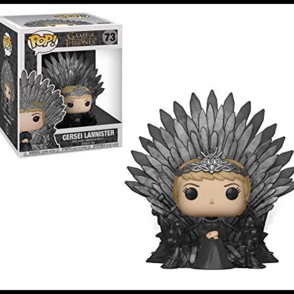 Funko Pop Deluxe. Cersei Lannister sitting on the Iron Throne